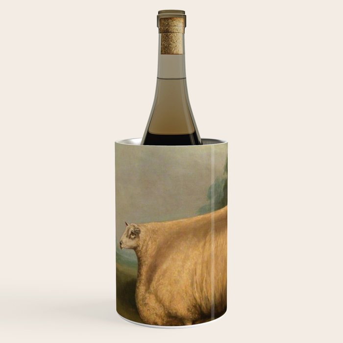 Comically large sheep - Vintage Dutch painting Wine Chiller Gallery Image 1