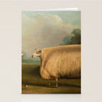 Comically large sheep - Vintage Dutch painting Stationery Card Gallery Image 2