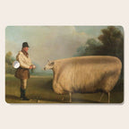 Comically large sheep - Vintage Dutch painting Cutting Board Gallery Image 1