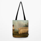 Comically large sheep - Vintage Dutch painting Tote Bag Gallery Image 2