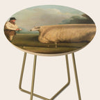 Comically large sheep - Vintage Dutch painting Side Table Gallery Image 2