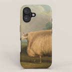 Comically large sheep - Vintage Dutch painting iPhone Case Gallery Image 1