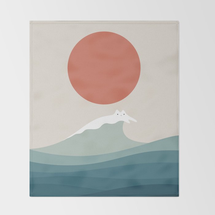 Cat Landscape 157 Throw Blanket Gallery Image 2
