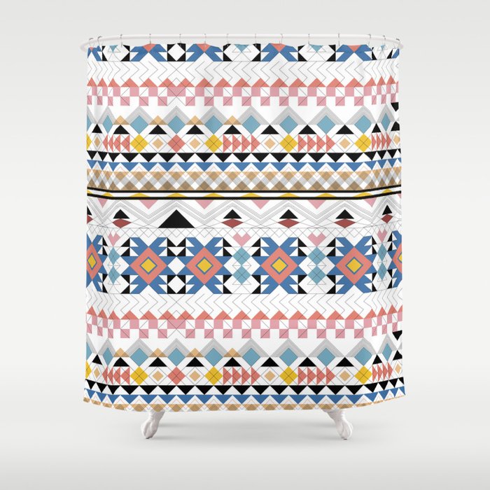 Modern Tribal G Shower Curtain Gallery Image 1