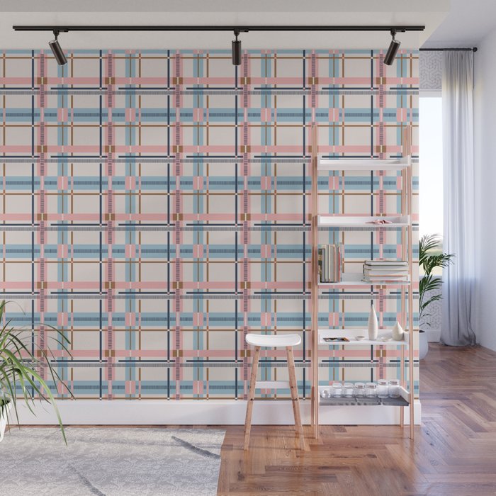 Bold Linear Harmony A Wall Mural Gallery Image 1