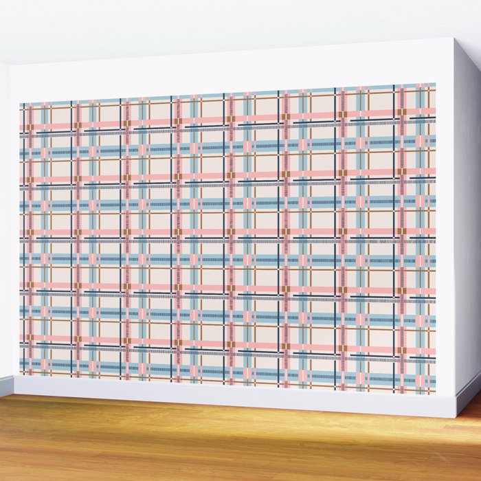 Bold Linear Harmony A Wall Mural Gallery Image 2