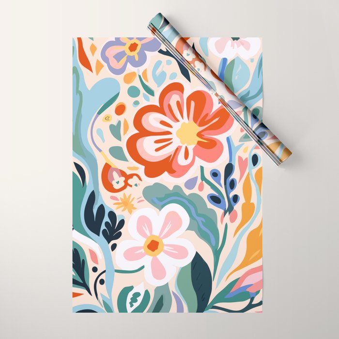 Los Angeles Flower Market Wrapping Paper Gallery Image 1