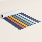 Abstract Minimal Retro Stripes 70s Style - Takakage Yoga Mat Gallery Image 2