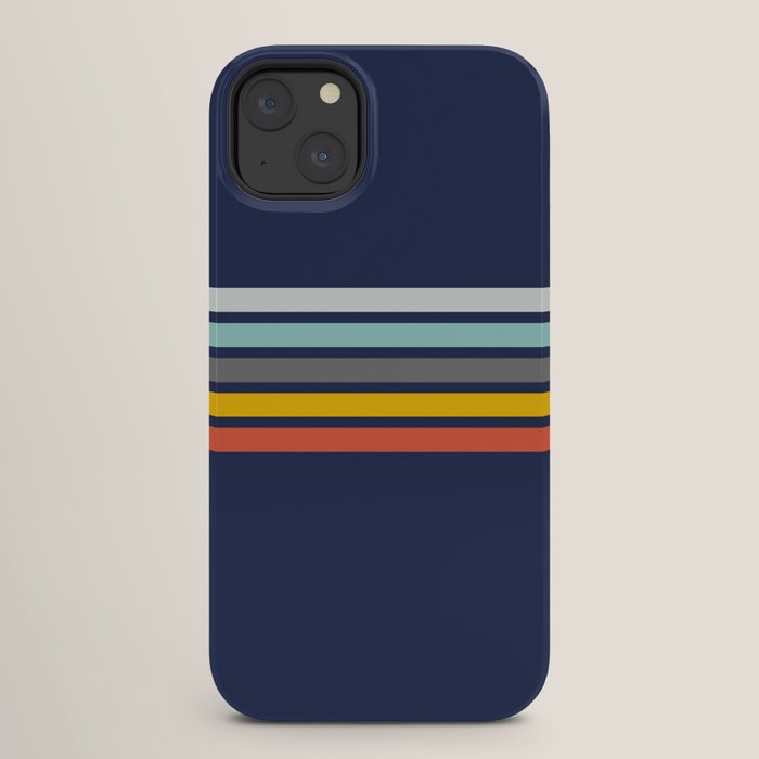 Abstract Minimal Retro Stripes 70s Style - Takakage iPhone Case Gallery Image 26