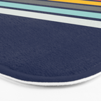Abstract Minimal Retro Stripes 70s Style - Takakage Bath Mat Gallery Image 3