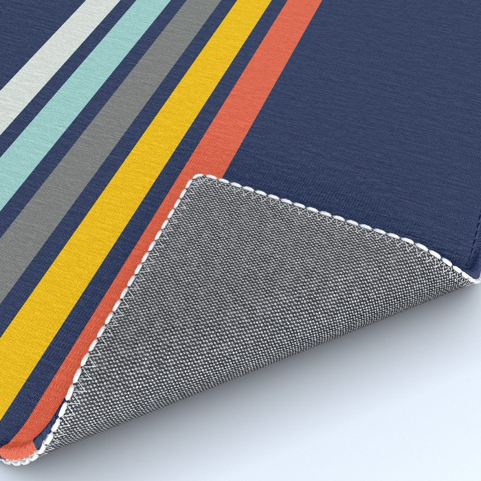 Abstract Minimal Retro Stripes 70s Style - Takakage Rug Gallery Image 4
