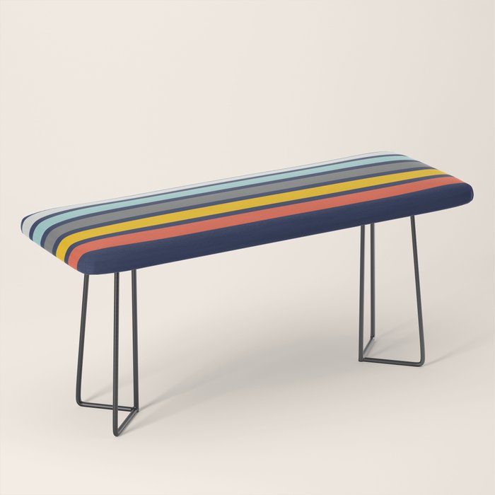 Abstract Minimal Retro Stripes 70s Style - Takakage Bench Gallery Image 1