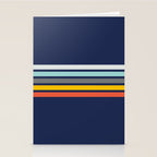 Abstract Minimal Retro Stripes 70s Style - Takakage Stationery Card Gallery Image 2