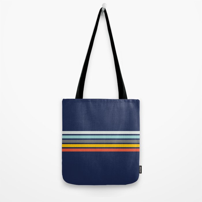 Abstract Minimal Retro Stripes 70s Style - Takakage Tote Bag Gallery Image 2