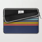 Abstract Minimal Retro Stripes 70s Style - Takakage Laptop Sleeve Gallery Image 2