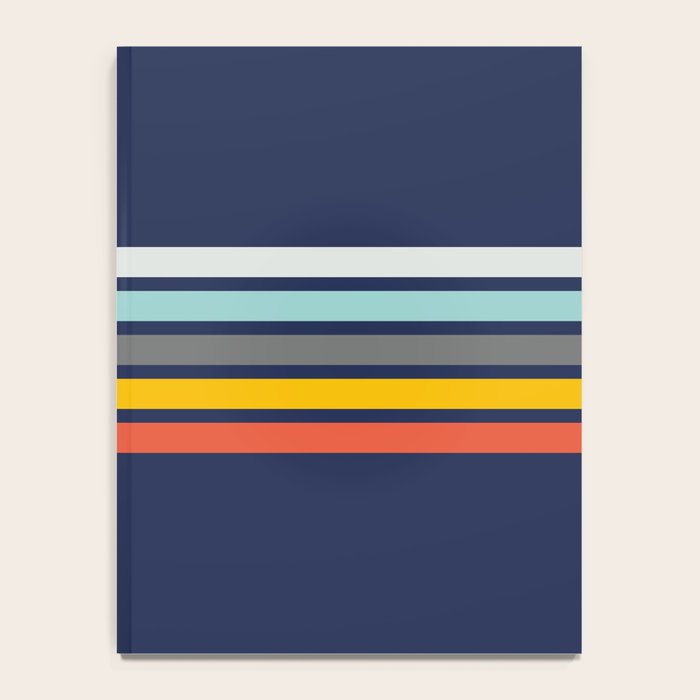 Abstract Minimal Retro Stripes 70s Style - Takakage Notebook Gallery Image 4