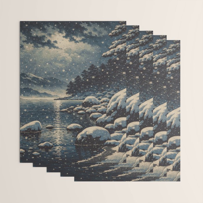 A River near Nishigi Wrapping Paper Gallery Image 3