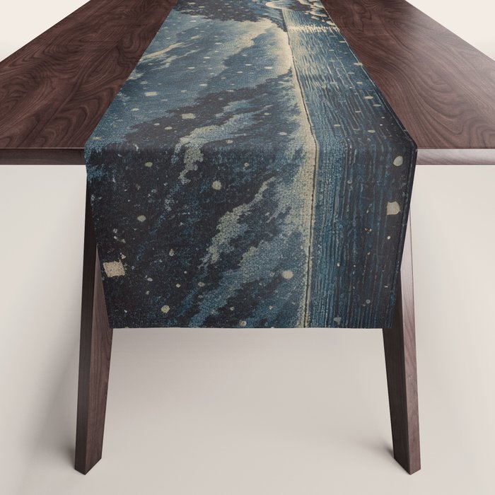 A River near Nishigi Table Runner Gallery Image 1