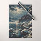 A River near Nishigi Wrapping Paper Gallery Image 1