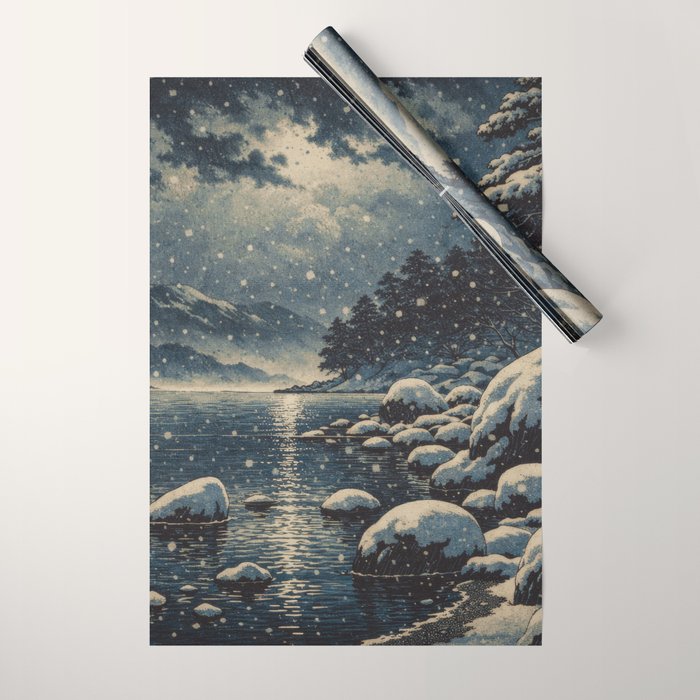A River near Nishigi Wrapping Paper Gallery Image 1