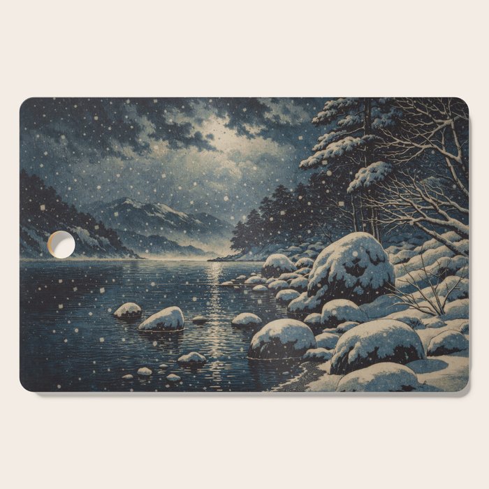 A River near Nishigi Cutting Board Gallery Image 1