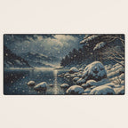 A River near Nishigi Desk Mat Gallery Image 3