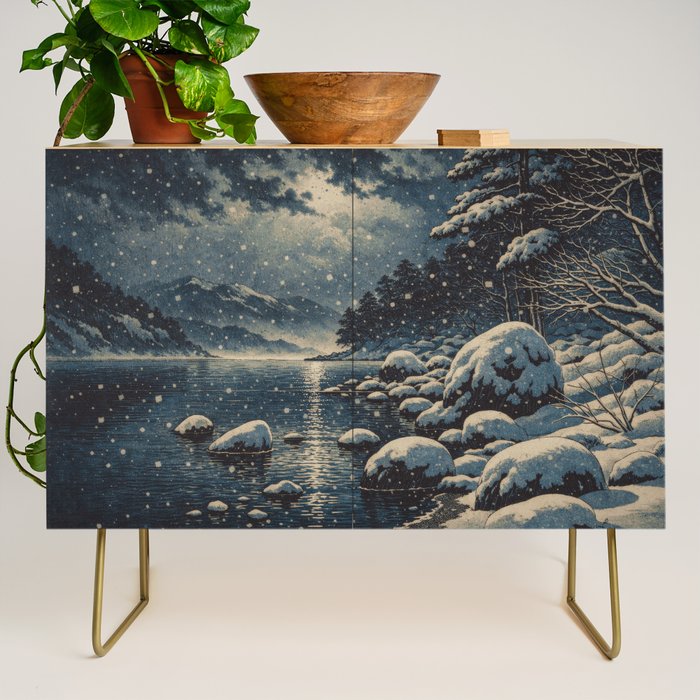 A River near Nishigi Credenza Gallery Image 1