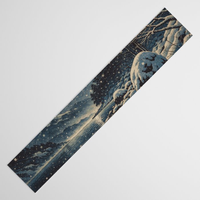 A River near Nishigi Table Runner Gallery Image 3