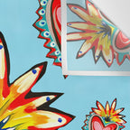 Hearts in Blue  Wall Tapestry Gallery Image 3