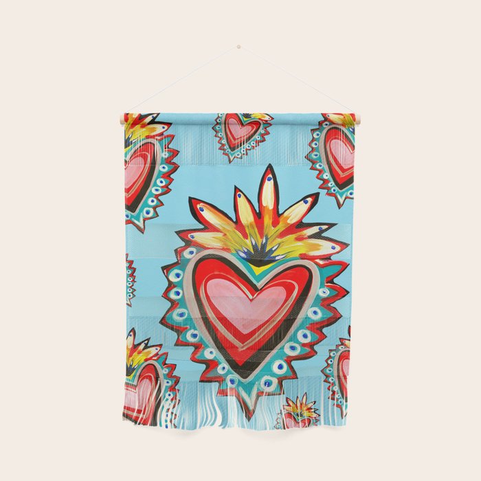 Hearts in Blue  Wall Hanging Gallery Image 1