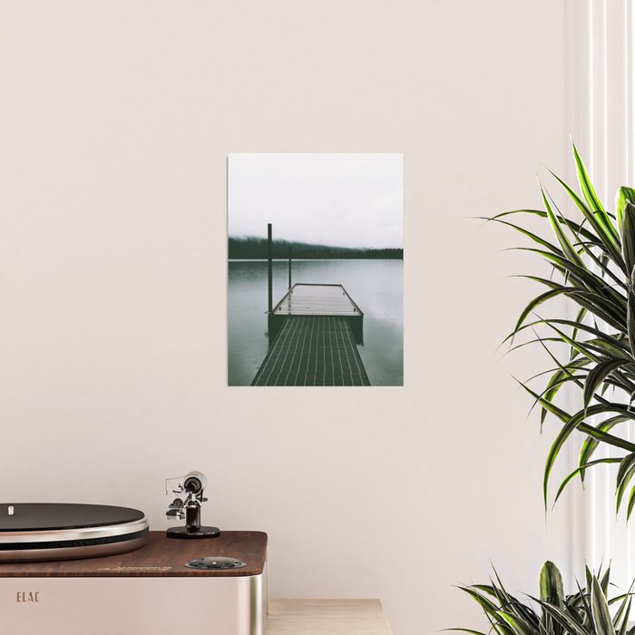 Moody Lake Dock Poster Gallery Image 2