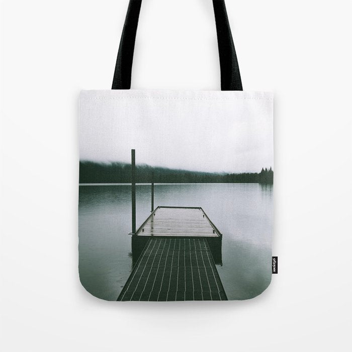 Moody Lake Dock Tote Bag Gallery Image 1