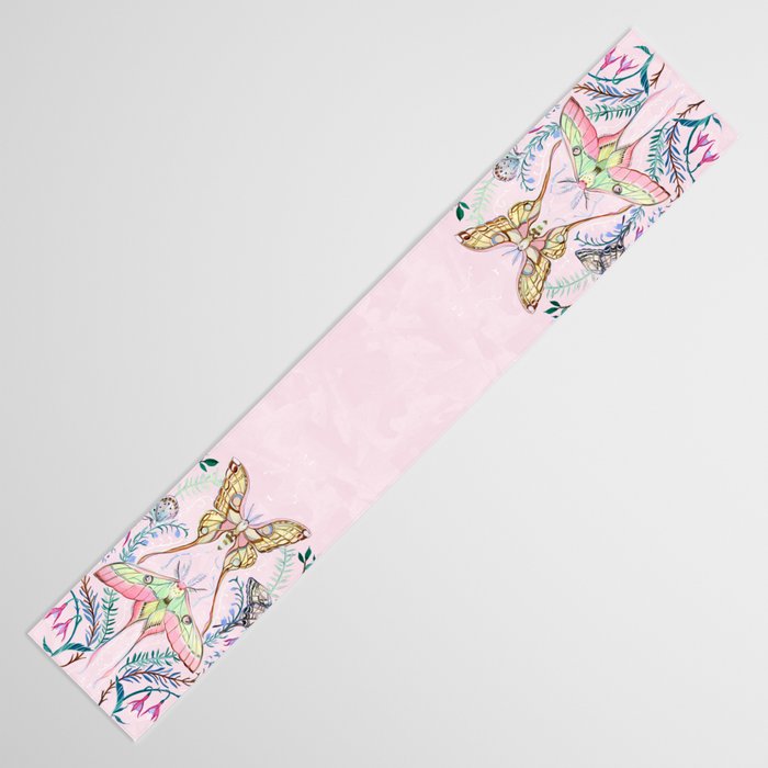 Chinese Moon Moth and Butterflies Table Runner Gallery Image 3