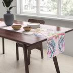 Chinese Moon Moth and Butterflies Table Runner Gallery Image 2