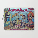 1910 Barnum & Bailey Circus Dancing Lions - M'lle Adgi's Acting Vintage Poster Laptop Sleeve Gallery Image 1