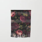 Midnight Vintage Shiny Botanical Rose Garden Wall Hanging Gallery Image 1