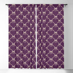 Bows & Ribbons Pattern XXXV Dark Purple Window Curtain Gallery Image 5