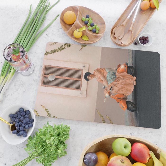 Scooter Girl Cutting Board Gallery Image 2
