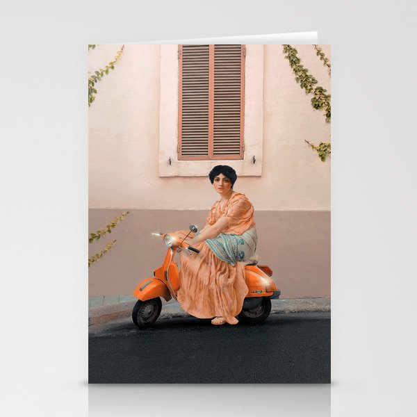 Scooter Girl Stationery Card Gallery Image 2