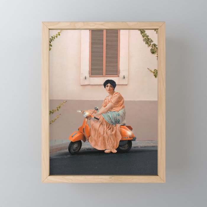 Scooter Girl Mini Art Print Gallery Image 1
