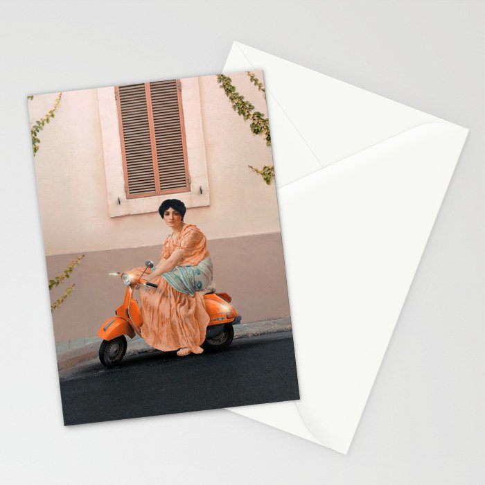 Scooter Girl Stationery Card Gallery Image 2