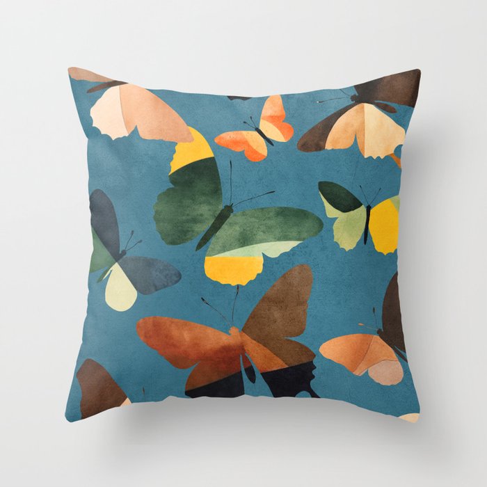 Beautiful Butterflies 4 Throw Pillow Gallery Image 1