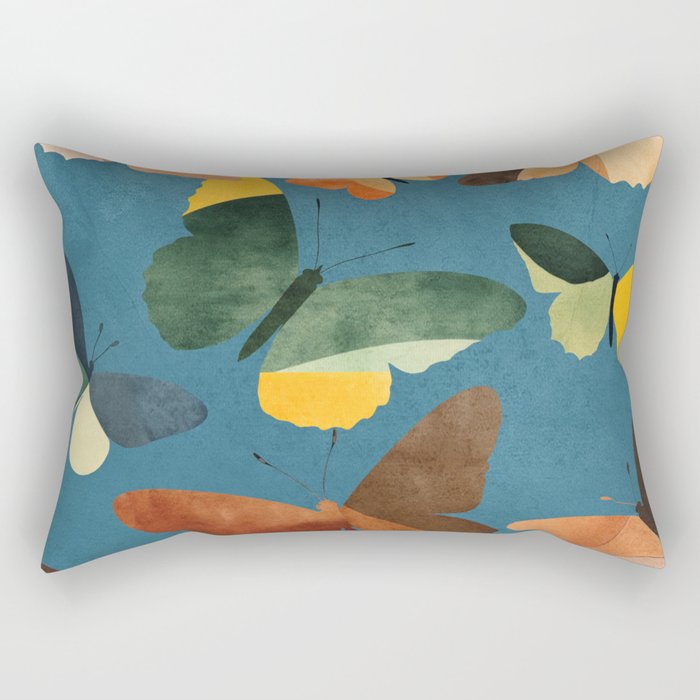Beautiful Butterflies 4 Rectangular Pillow Gallery Image 2