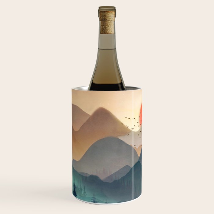 Wilderness Becomes Alive at Night Wine Chiller Gallery Image 2