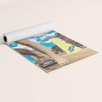 She's arrived (Giant woman & UFO) Yoga Mat Gallery Image 2