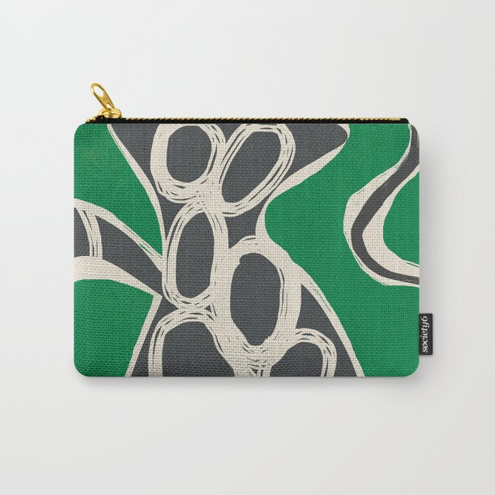 Abstract Botany 4 Carry All Pouch Gallery Image 1