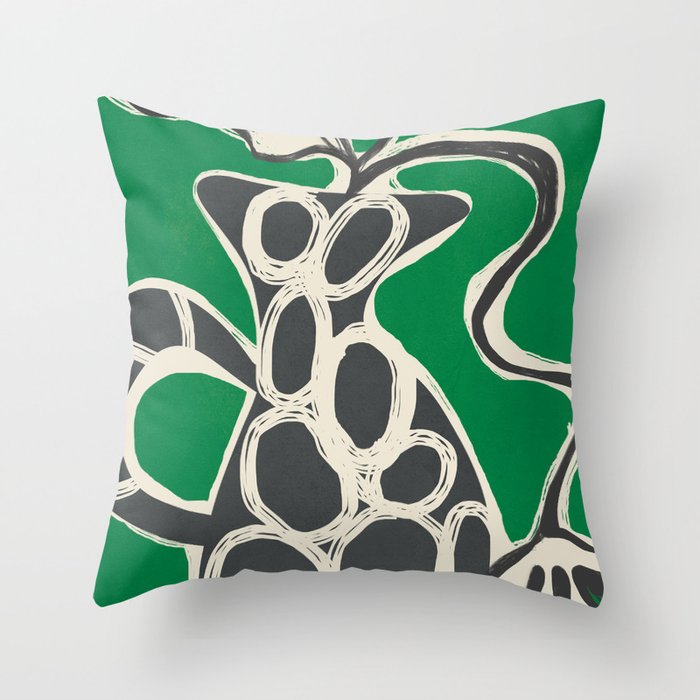 Abstract Botany 4 Throw Pillow Gallery Image 6