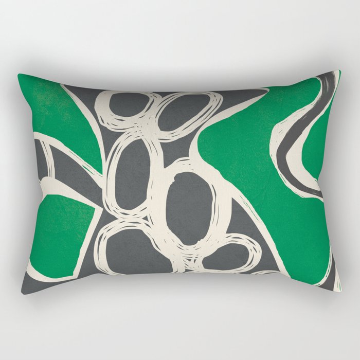 Abstract Botany 4 Rectangular Pillow Gallery Image 1