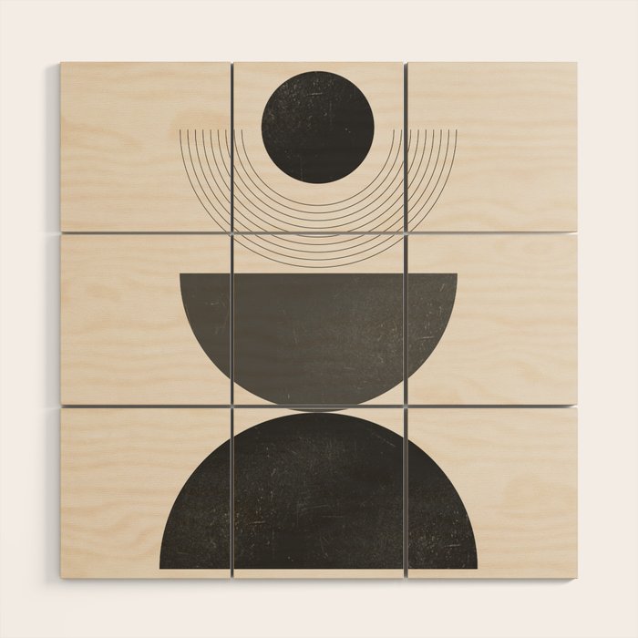 Geometric Shapes 18 Wood Wall Art Gallery Image 2