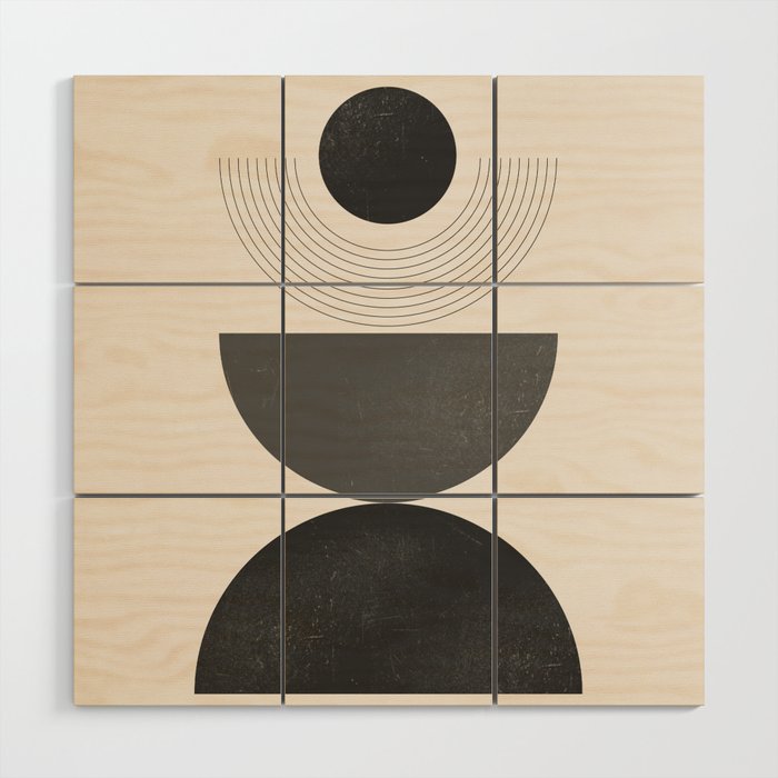 Geometric Shapes 18 Wood Wall Art Gallery Image 1